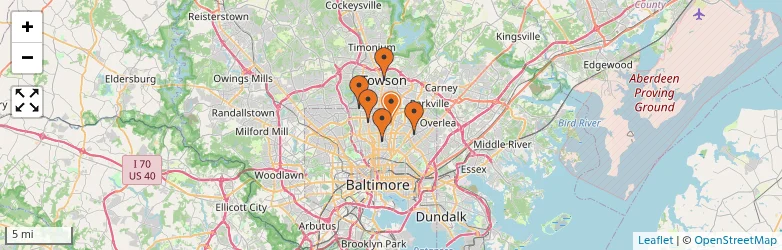 Related schools map