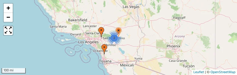 Related schools map