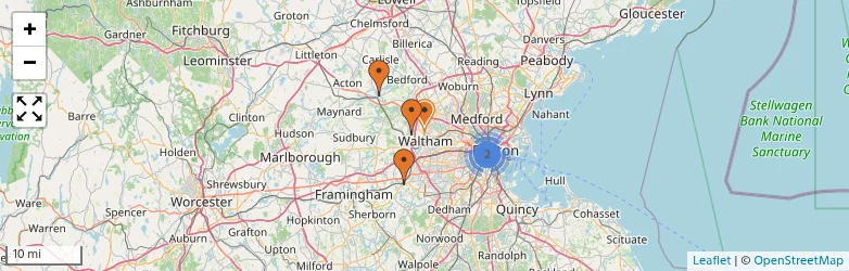 Related schools map
