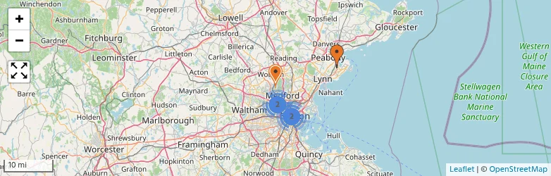 Related schools map