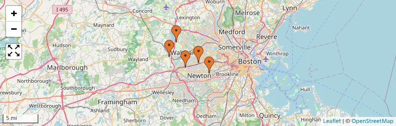 Related schools map