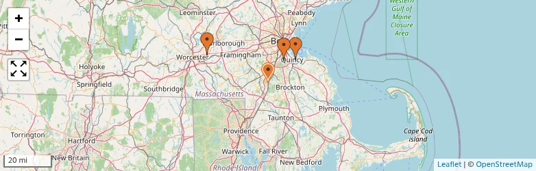 Related schools map
