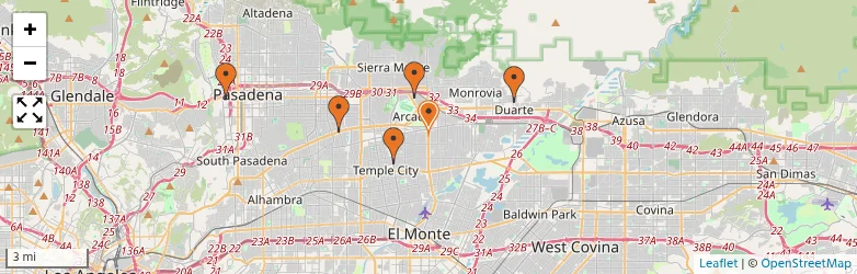 Related schools map