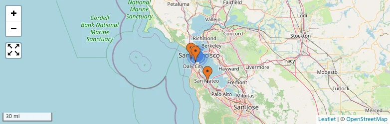 Related schools map