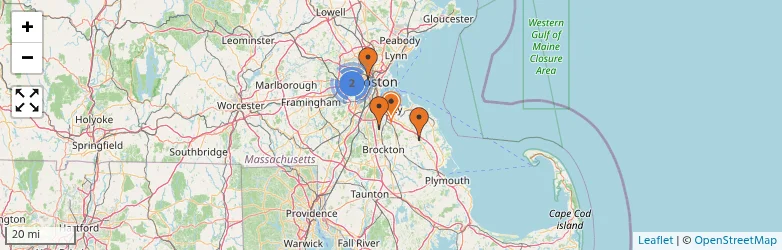 Related schools map