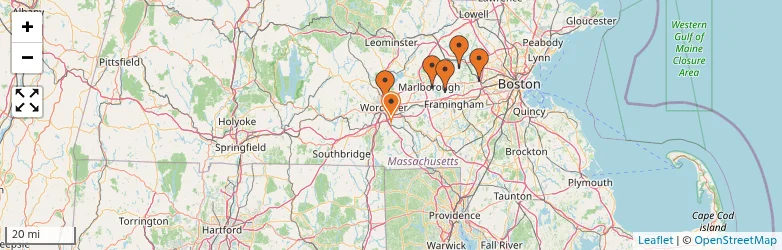 Related schools map