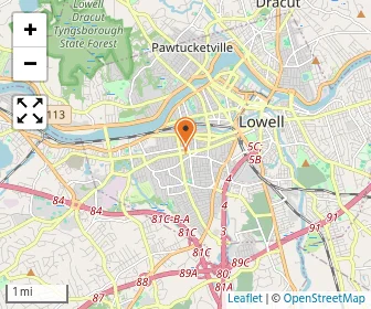 Map of Merrimack Valley Hebrew Academy