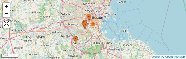 Related schools map