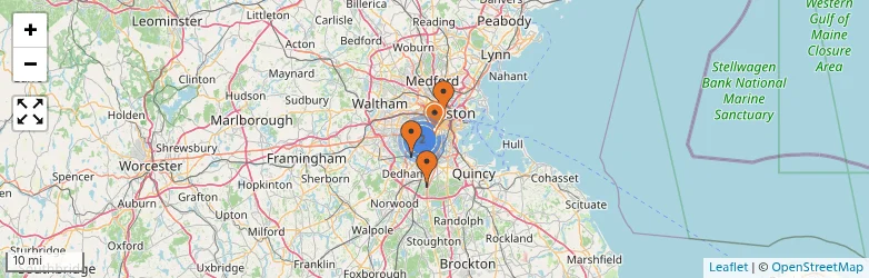 Related schools map