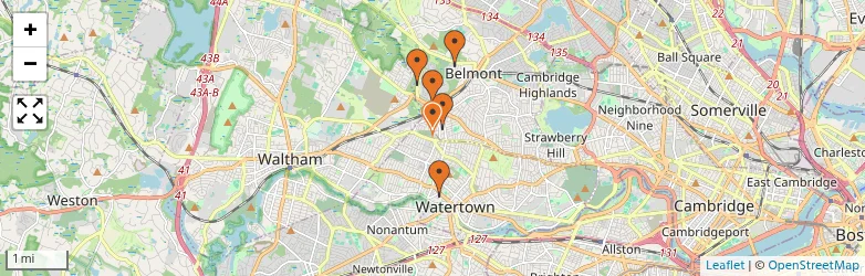 Related schools map