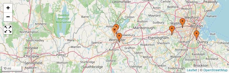 Related schools map