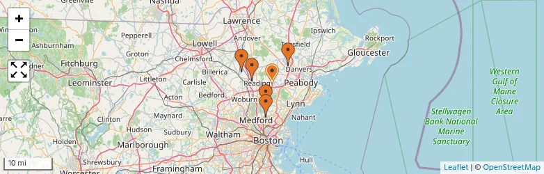 Related schools map