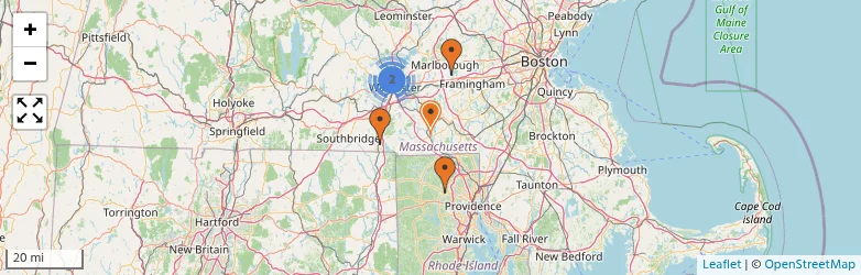 Related schools map