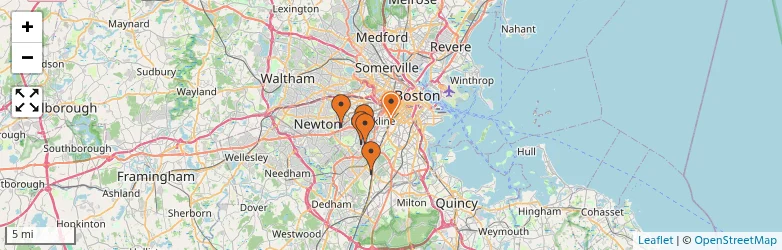 Related schools map
