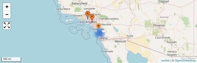 Related schools map
