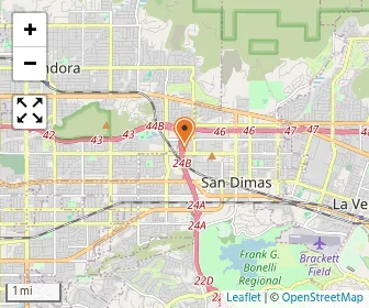 Map of Arrow Montessori School Of San Dimas