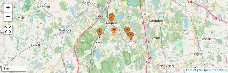 Related schools map