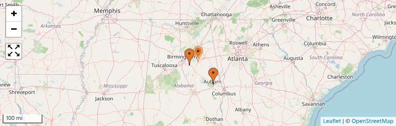 Related schools map