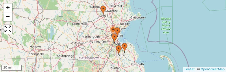 Related schools map
