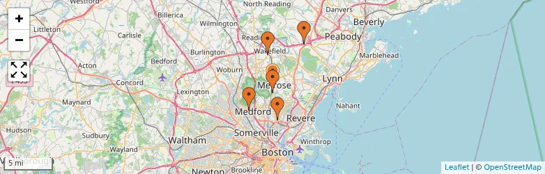 Related schools map