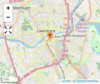 Map of Lawrence Catholic Academy