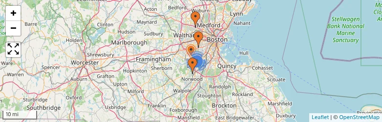 Related schools map