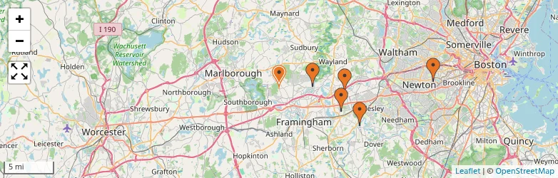 Related schools map
