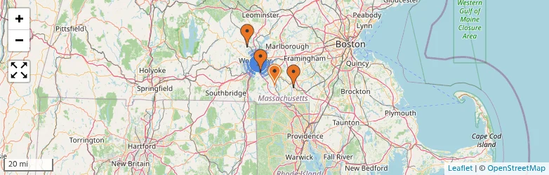 Related schools map