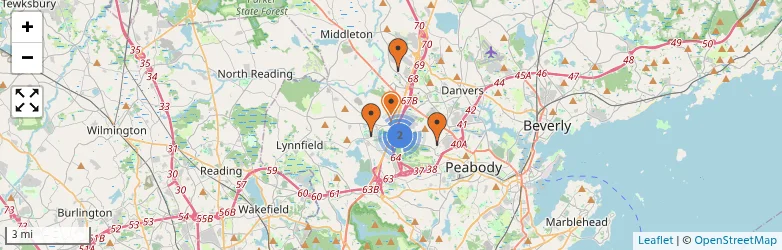 Related schools map