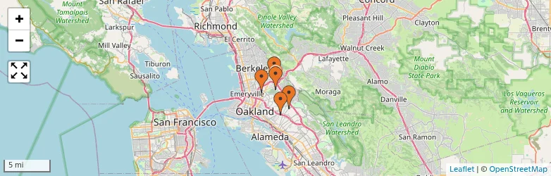 Related schools map