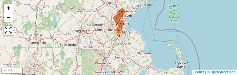 Related schools map