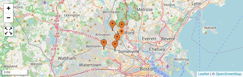 Related schools map