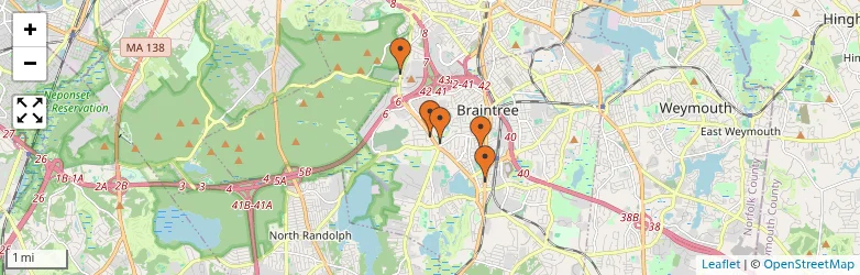 Related schools map