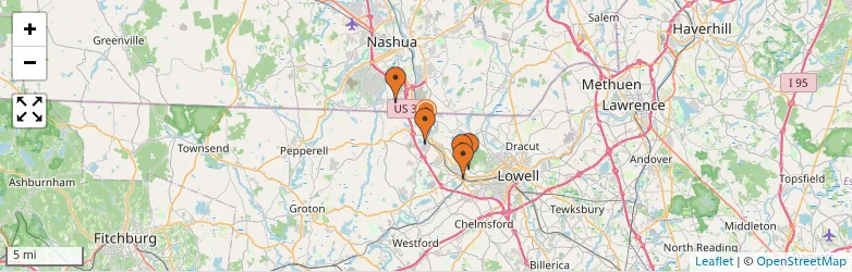 Related schools map