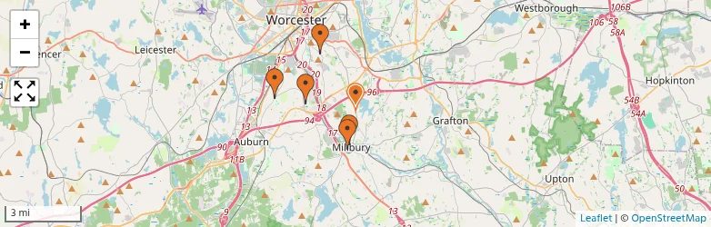 Related schools map
