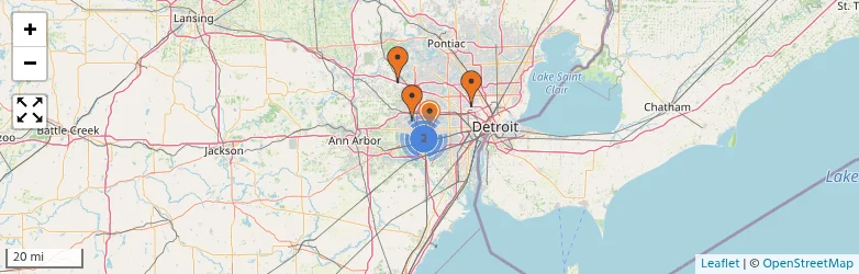 Related schools map