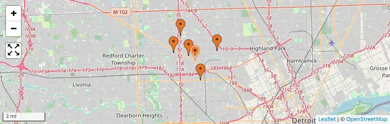 Related schools map