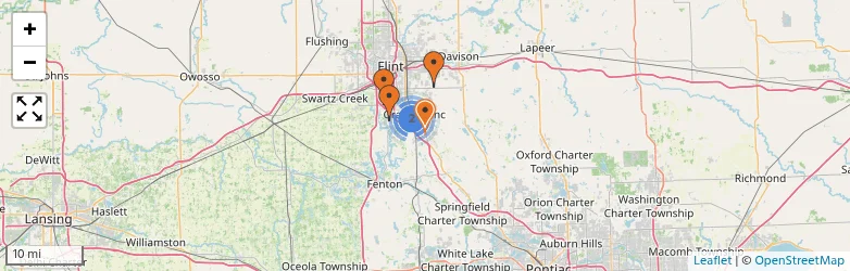 Related schools map