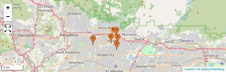Related schools map