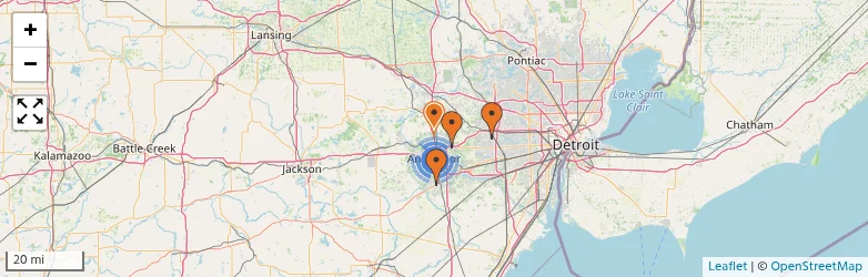 Related schools map