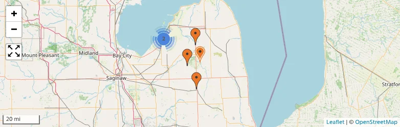 Related schools map