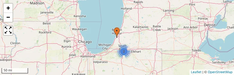 Related schools map