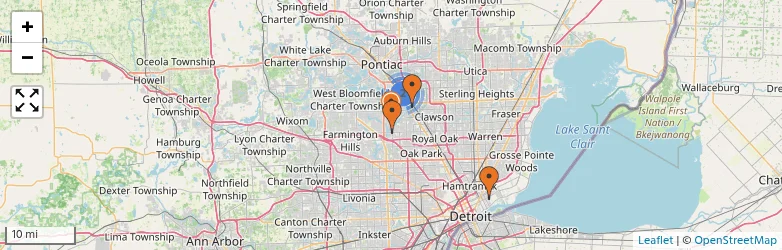 Related schools map