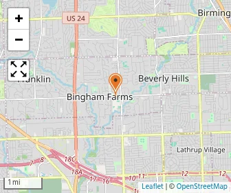 Map of Detroit Country Day School