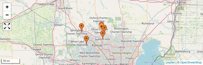 Related schools map