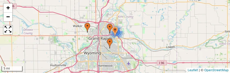 Related schools map