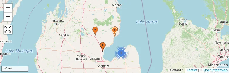 Related schools map