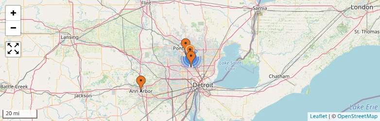 Related schools map