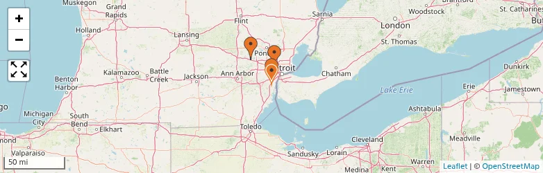Related schools map