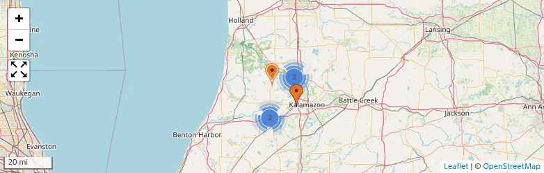 Related schools map